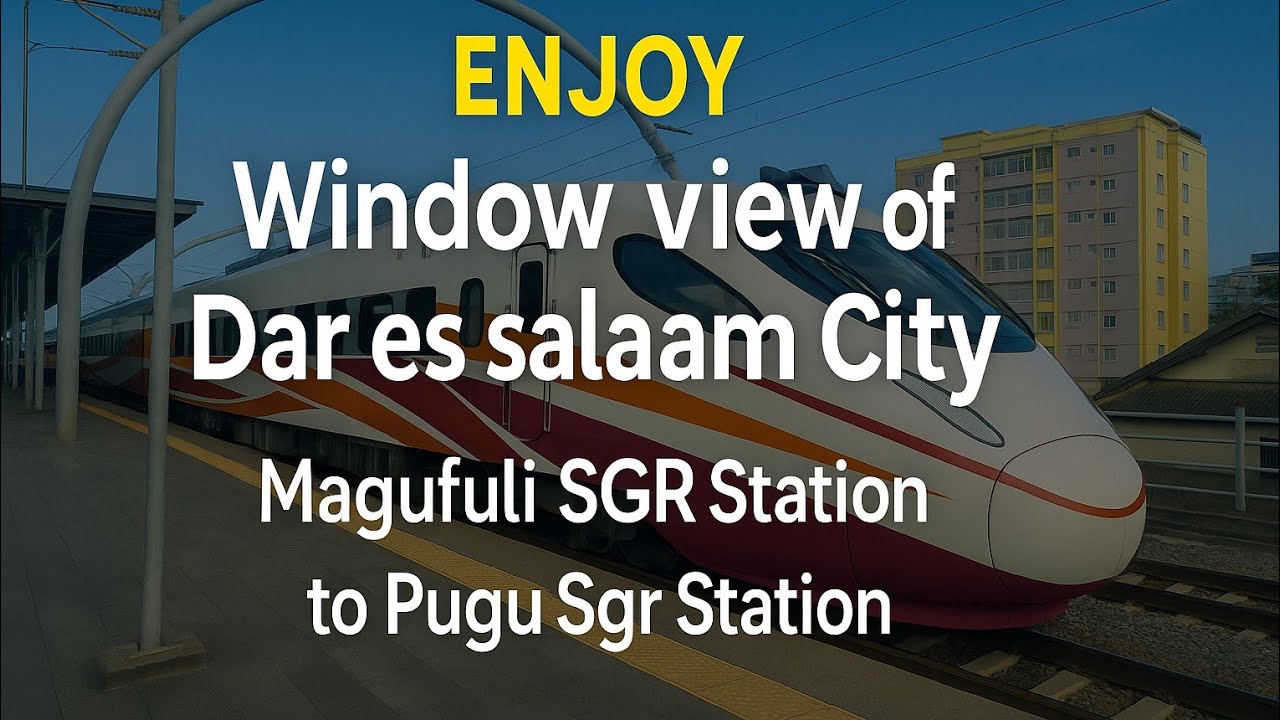 Magufuli SGR Station to Pugu SGR Station | Enjoy Window View of Dar es Salaam City.