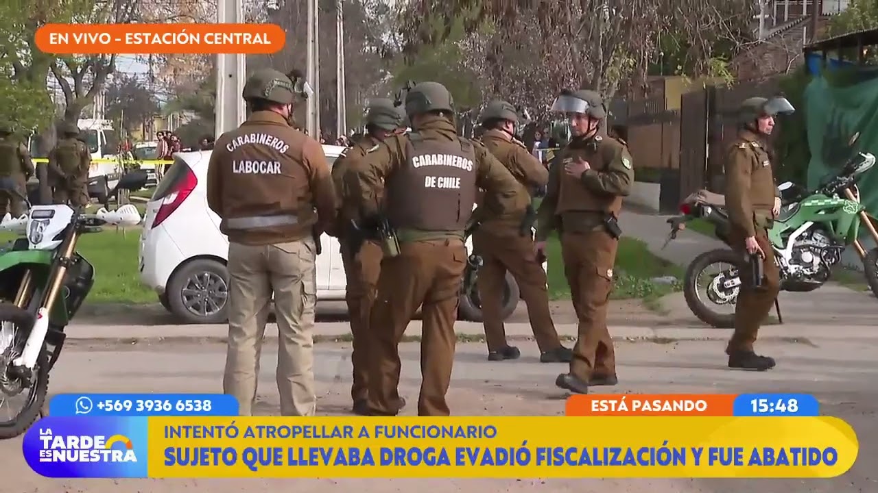 Carabinero mata a hombre que intentó atropellarlo al escapar de fiscalización | La Tarde es Nuestra