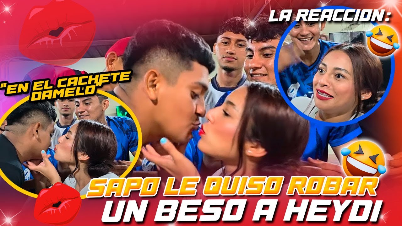 HEYDI NO SE LO ESPERABA!! SAPO LE INTENTO ROBAR UN BESO A HEYDI y no le salio como el quería🤣