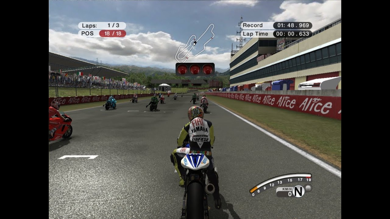 MOTOGP08 gameplay.. i am so bad at this game fr..