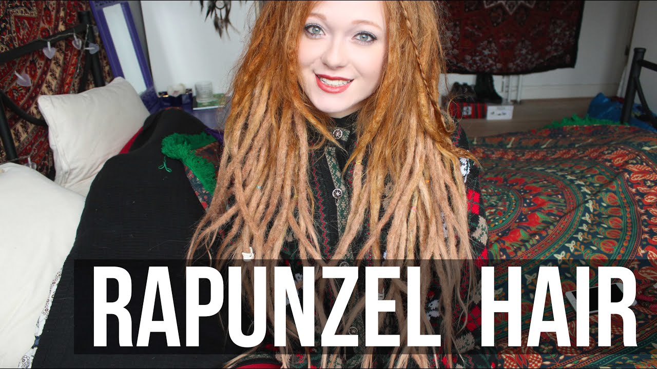 My New Long Rapunzel Hair | Extensions In Dreadlocks