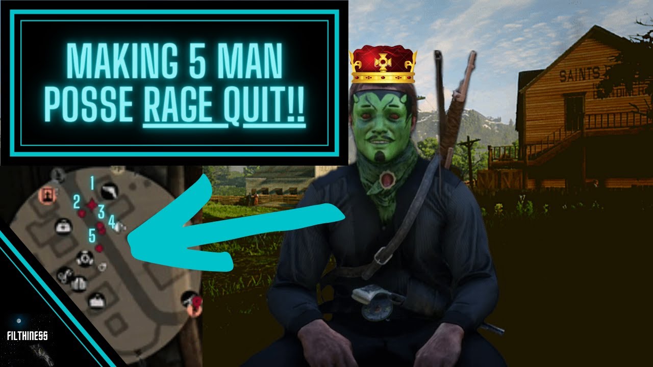 MAKING A FULL POSSE RAGE QUIT?? | Red Dead Online Fighting Griefers | Episode 65