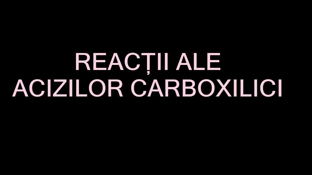 Acizi carboxilici - reacții similare cu ale acizilor minerali