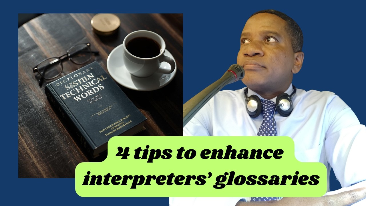 Improve your English glossary in the booth with this method !