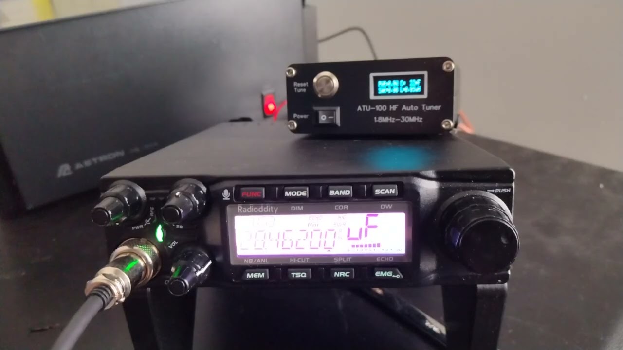 My first 10m contact on the QT80, 11m vertical tuned, very enjoyable.