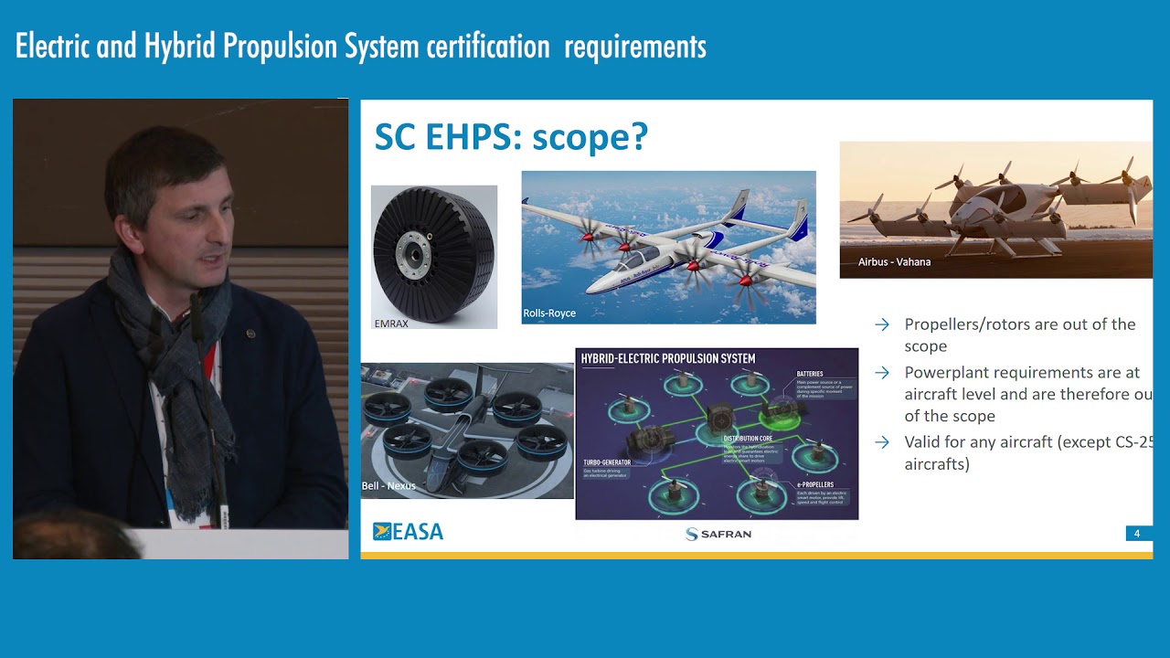 Electric and Hybrid Propulsion System certification - EASA Rotorcraft & VTOL Symposium 2019