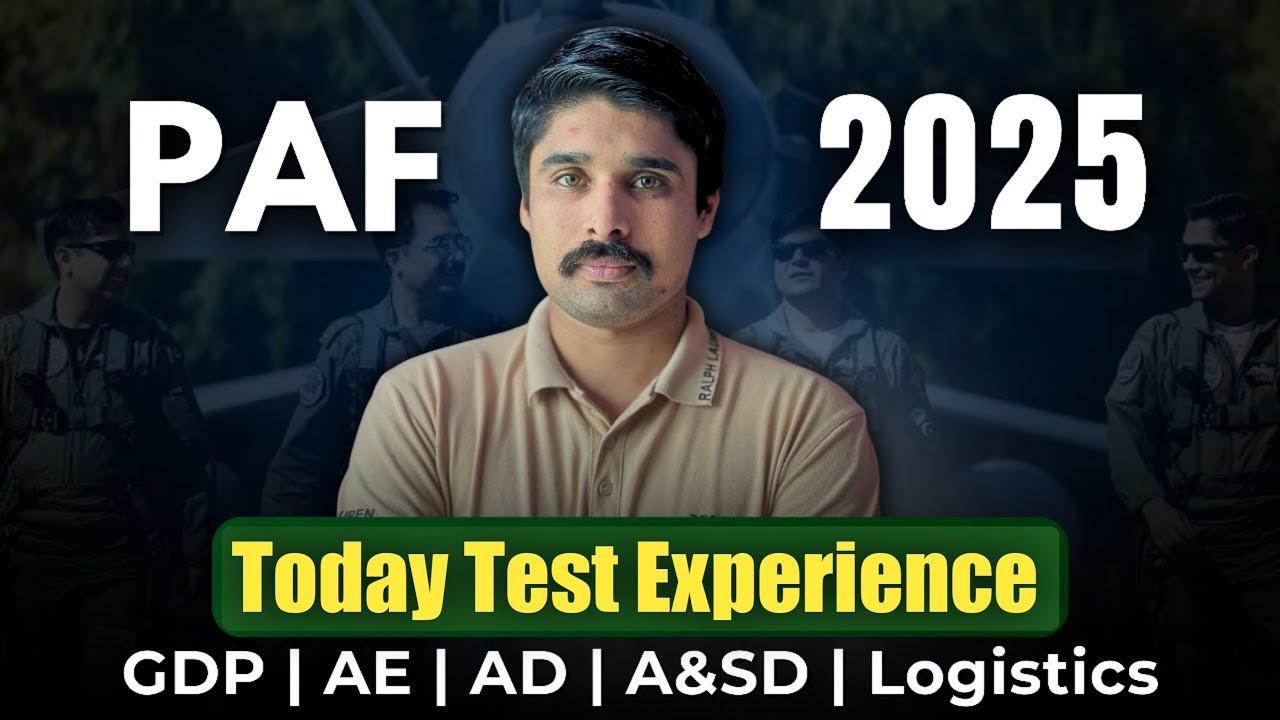 Pakistan Air Force Test Experience | GD Pilot | AE | AD | A&SD | Logistics