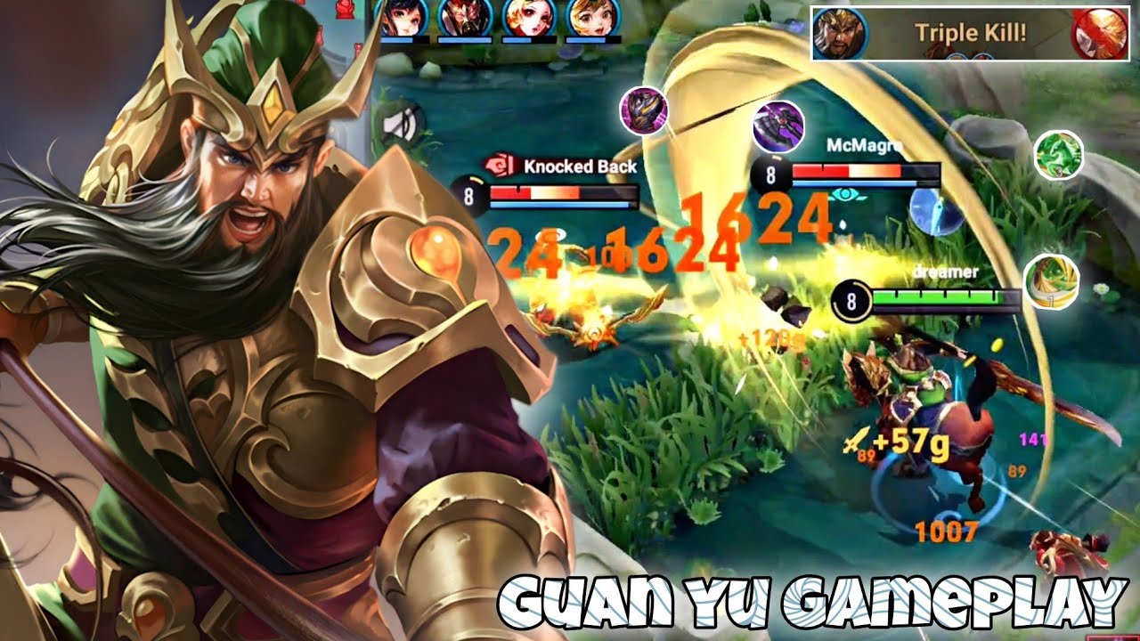 Guan Yu Clash Lane Pro Gameplay | Honor of Kings Hok KoG