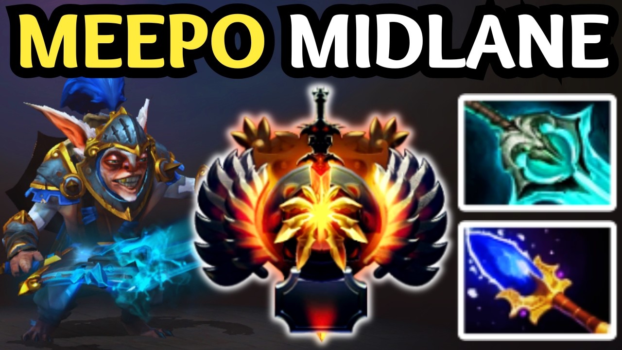 🔥 MEEPO MID — ROOTED 😈 SURROUNDED 😈 INSTANT DELETE | DOTA 2 🔥