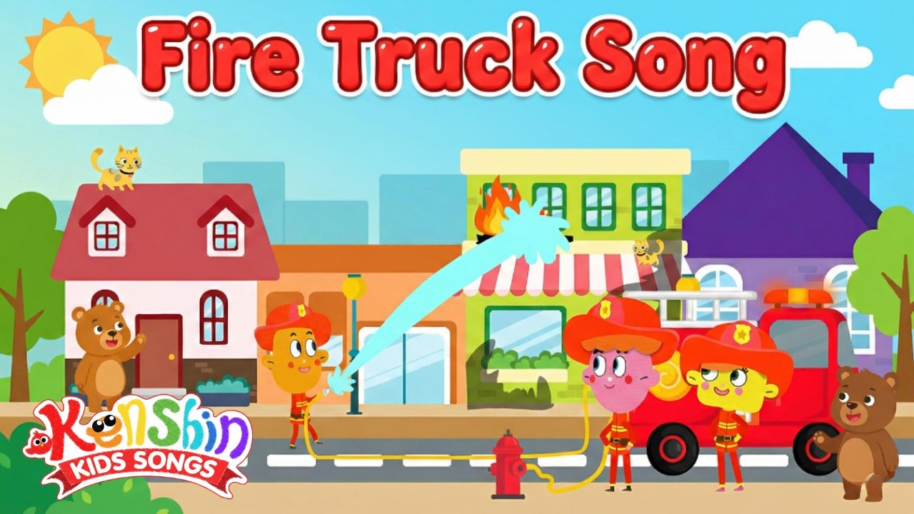 Fire Truck Song | Kids Songs & Nursery Rhymes for Children