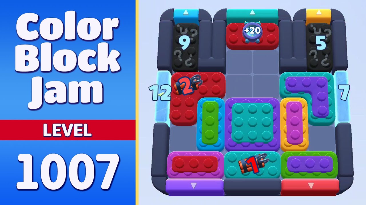 Color Block Jam Уровень 1007 (1008) | Все головоломки решены! 🎯