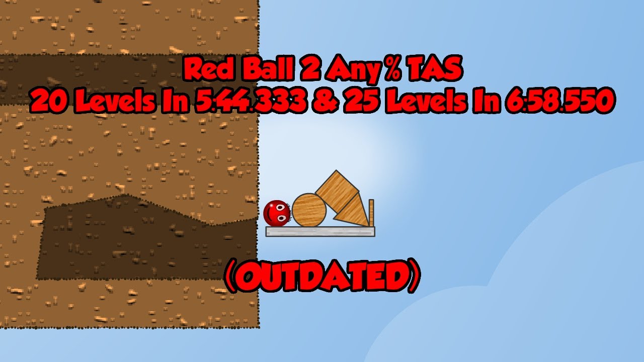 (OUTDATED) Red Ball 2 Any% TAS - 20 Levels In 5:44.333/25 Levels In 6:58.550