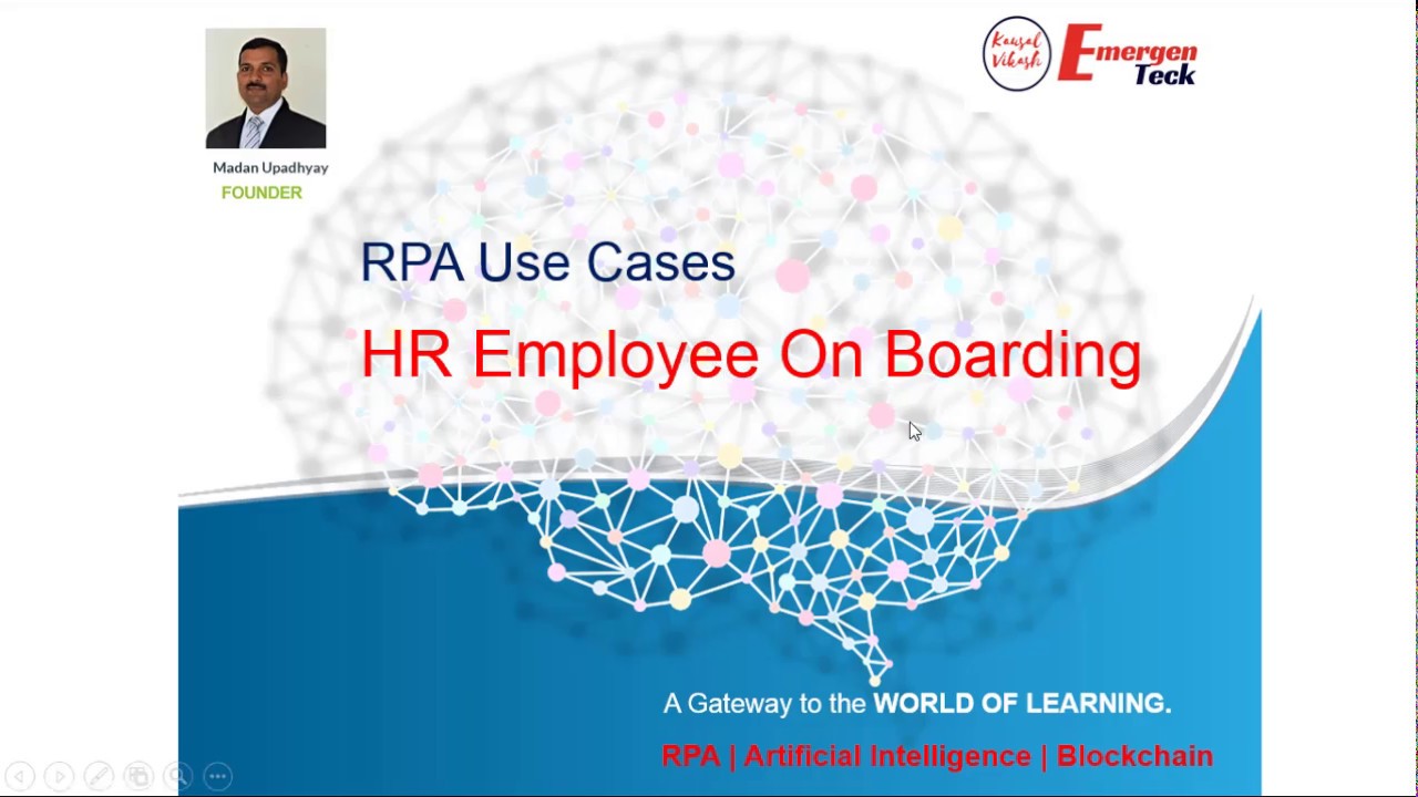 RPA Use Case | RPA Case Study |  HR Employee on Boarding | EmergenTeck