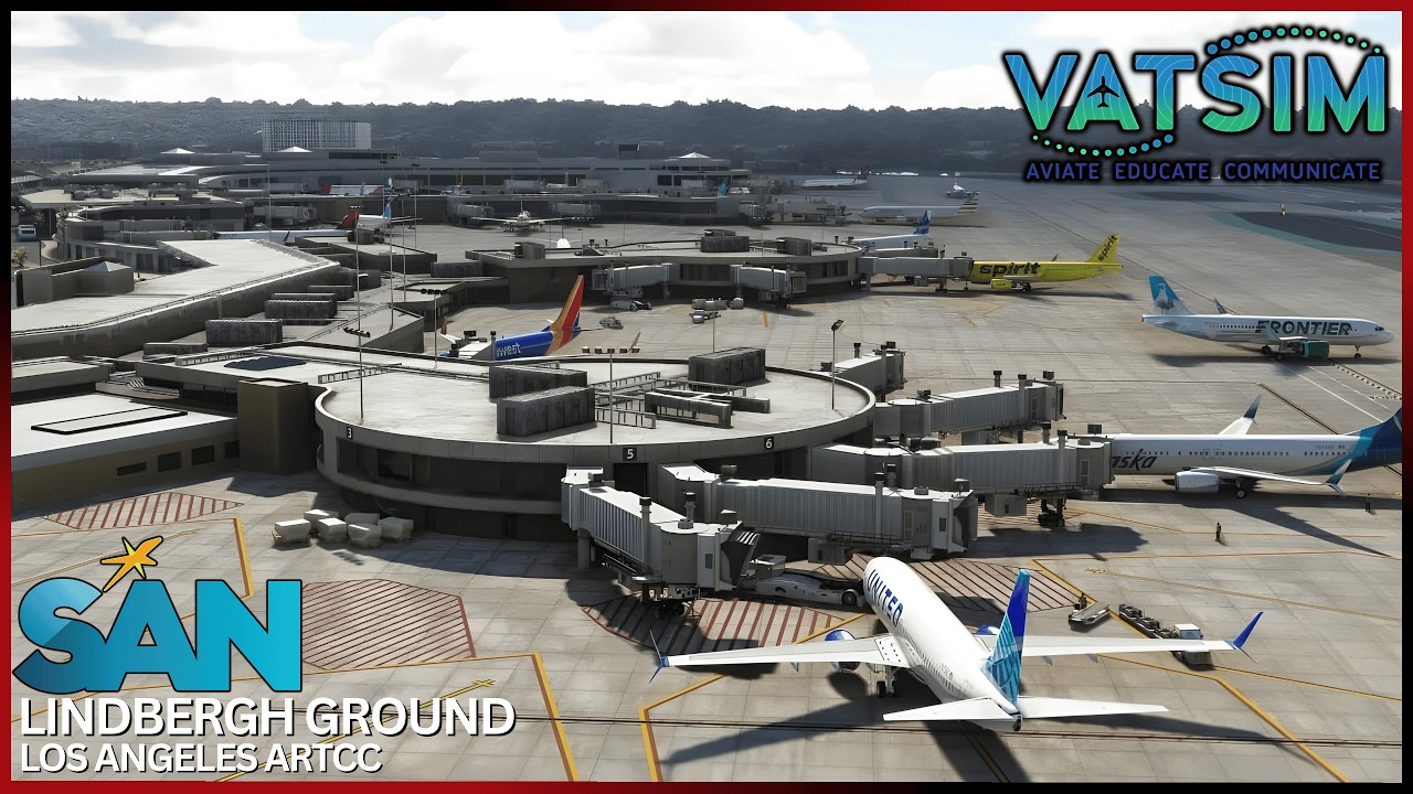 VATSIM LIVE | Lindbergh Ground | Los Angeles ARTCC  #msfs2024