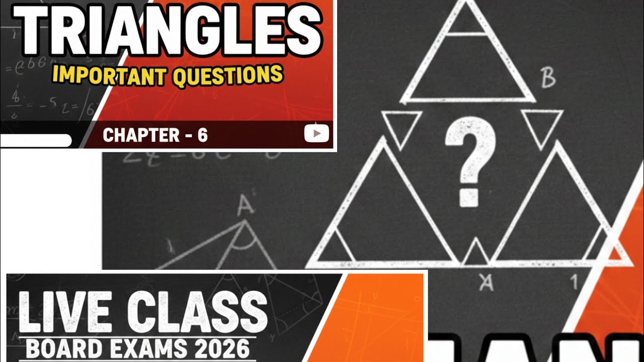 CLASS 10 MATHS TRIANGLES IMPORTANT QUESTIONS || BOARD EXAMS 2026 @annyclasses0.3
