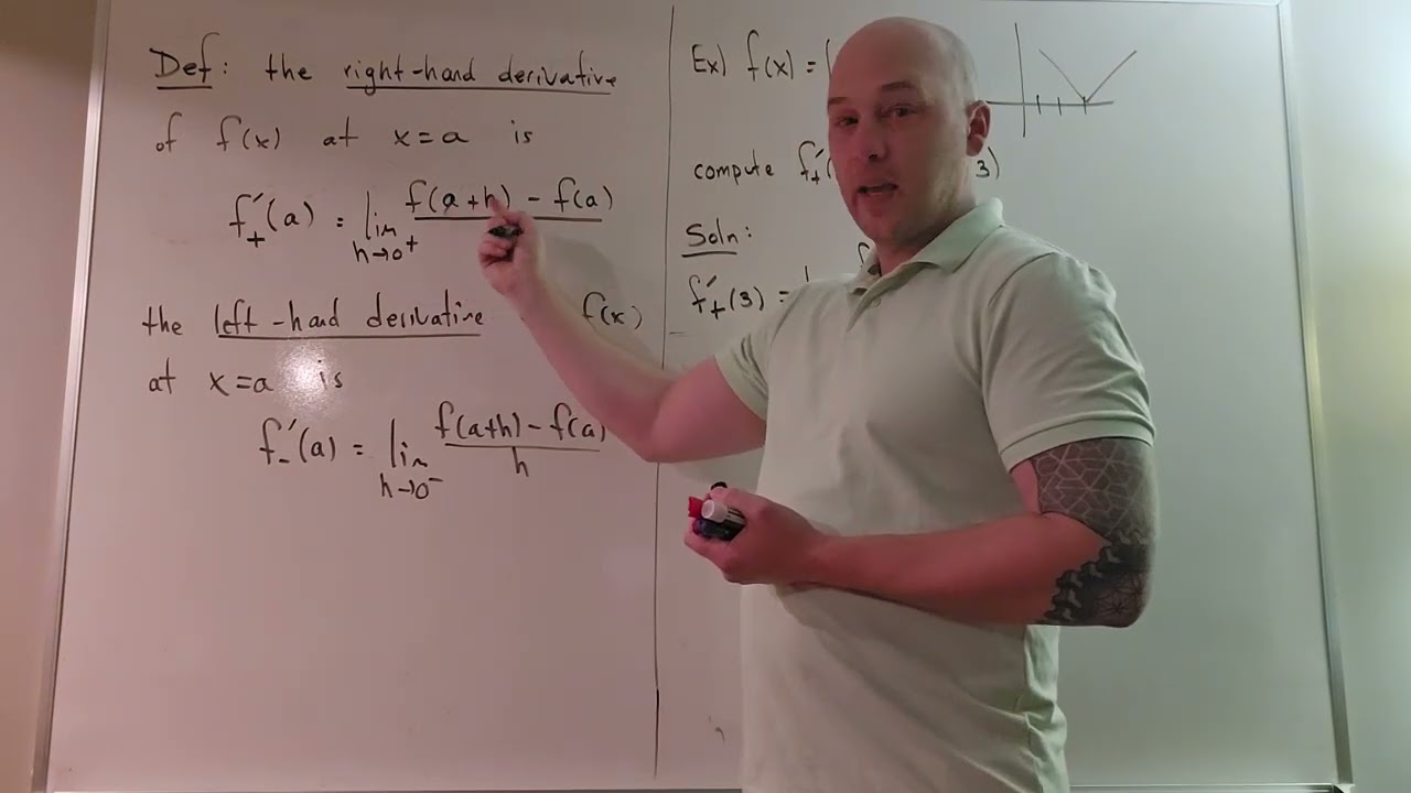 One-Sided Derivatives