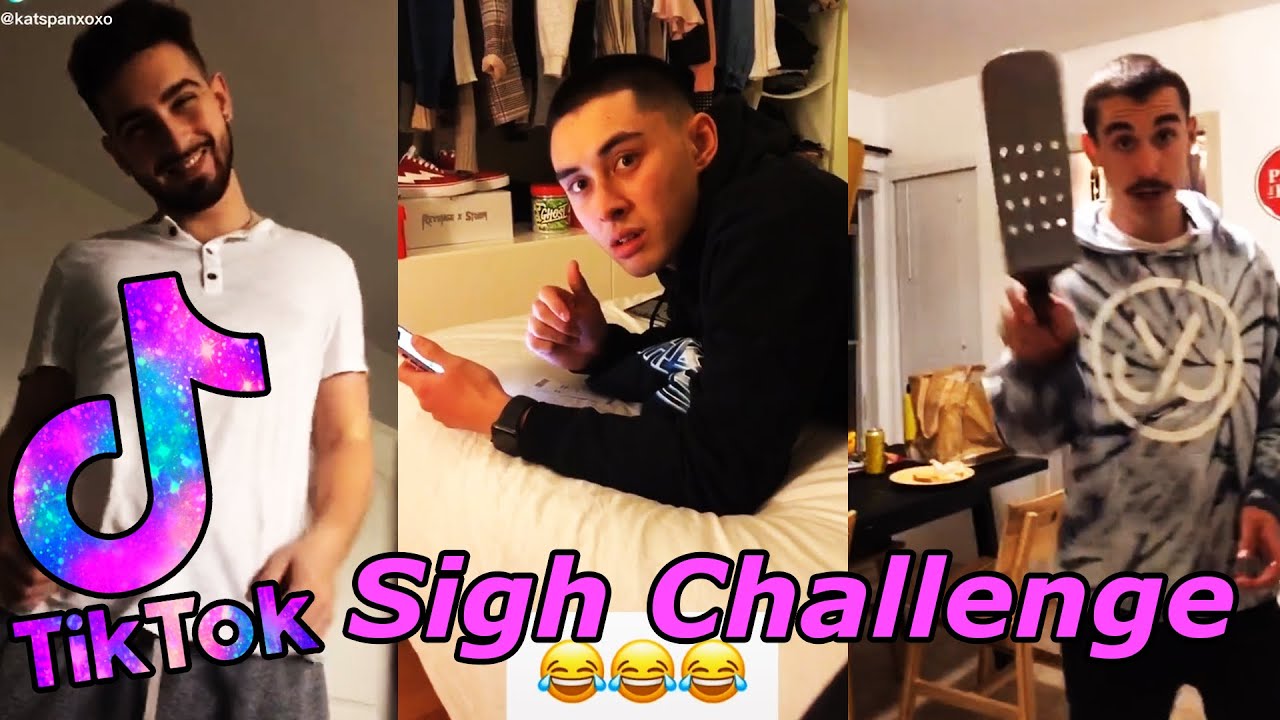 Need attention from boyfriend? Do the SIGH CHALLENGE (TikTok boyfriend reactions)