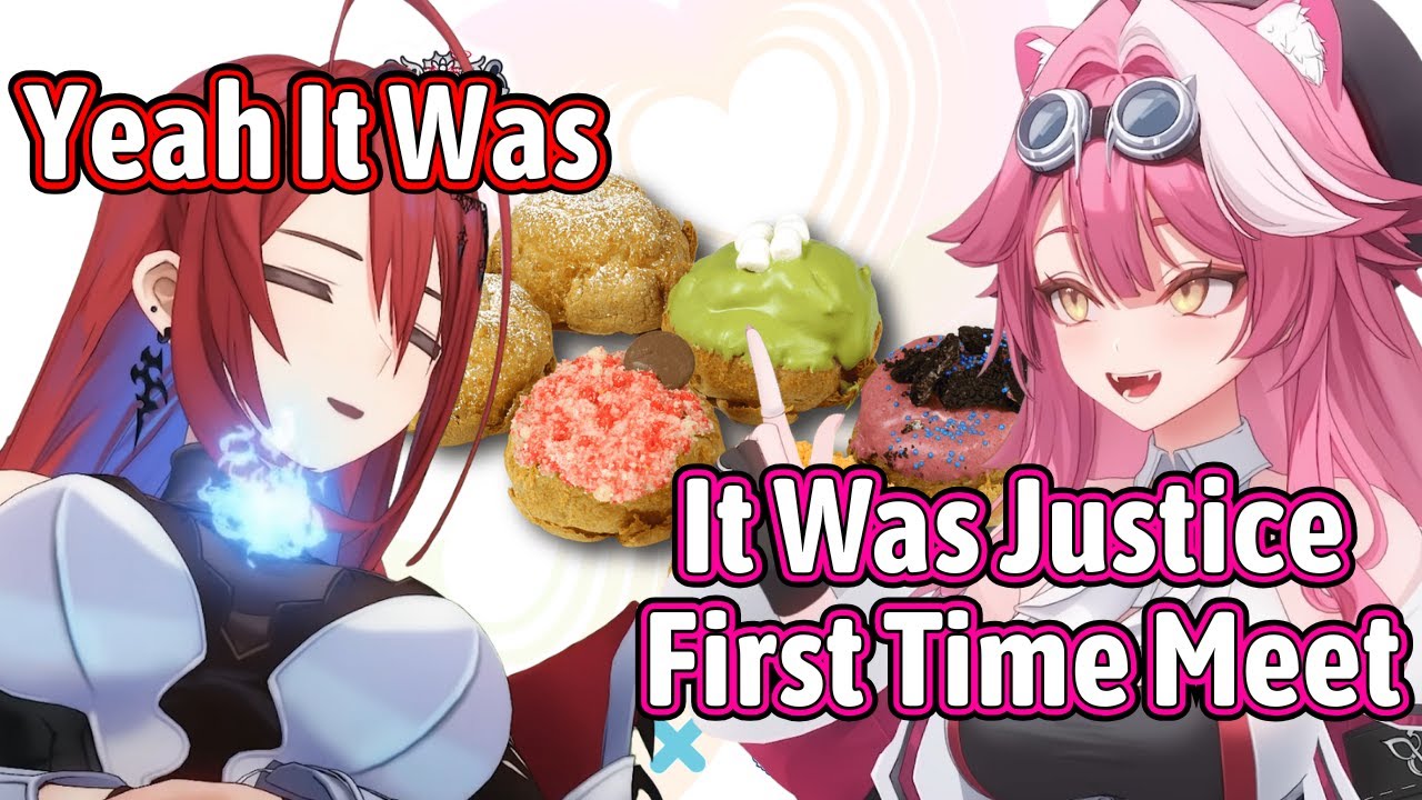 Raora And Liz Remember Justice's First Meeting and Eating Bread Papa Cream Puff【Hololive EN】