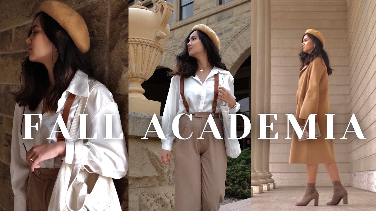 A Fall Academia Lookbook | preppy and neutral outfits for fall