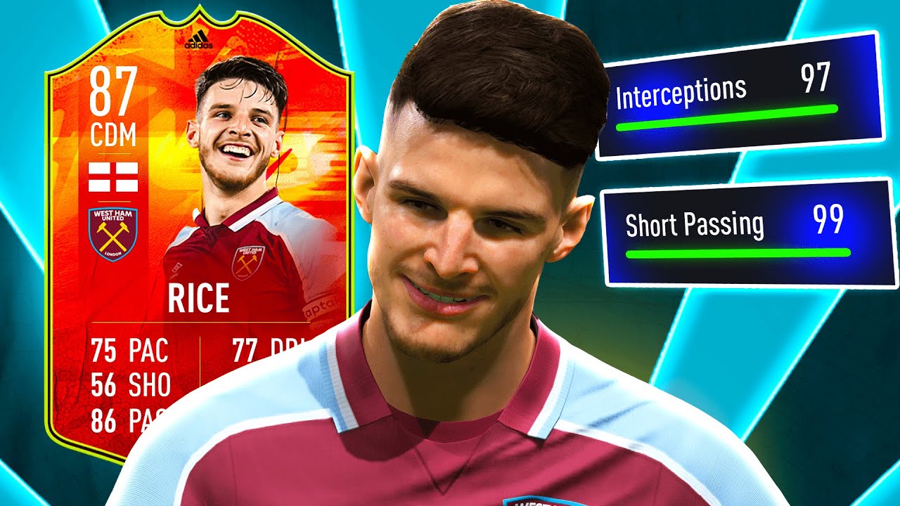 NUMBERS UP RICE REVIEW! 87 ADIDAS NUMBERSUP DECLAN RICE PLAYER REVIEW FIFA 22