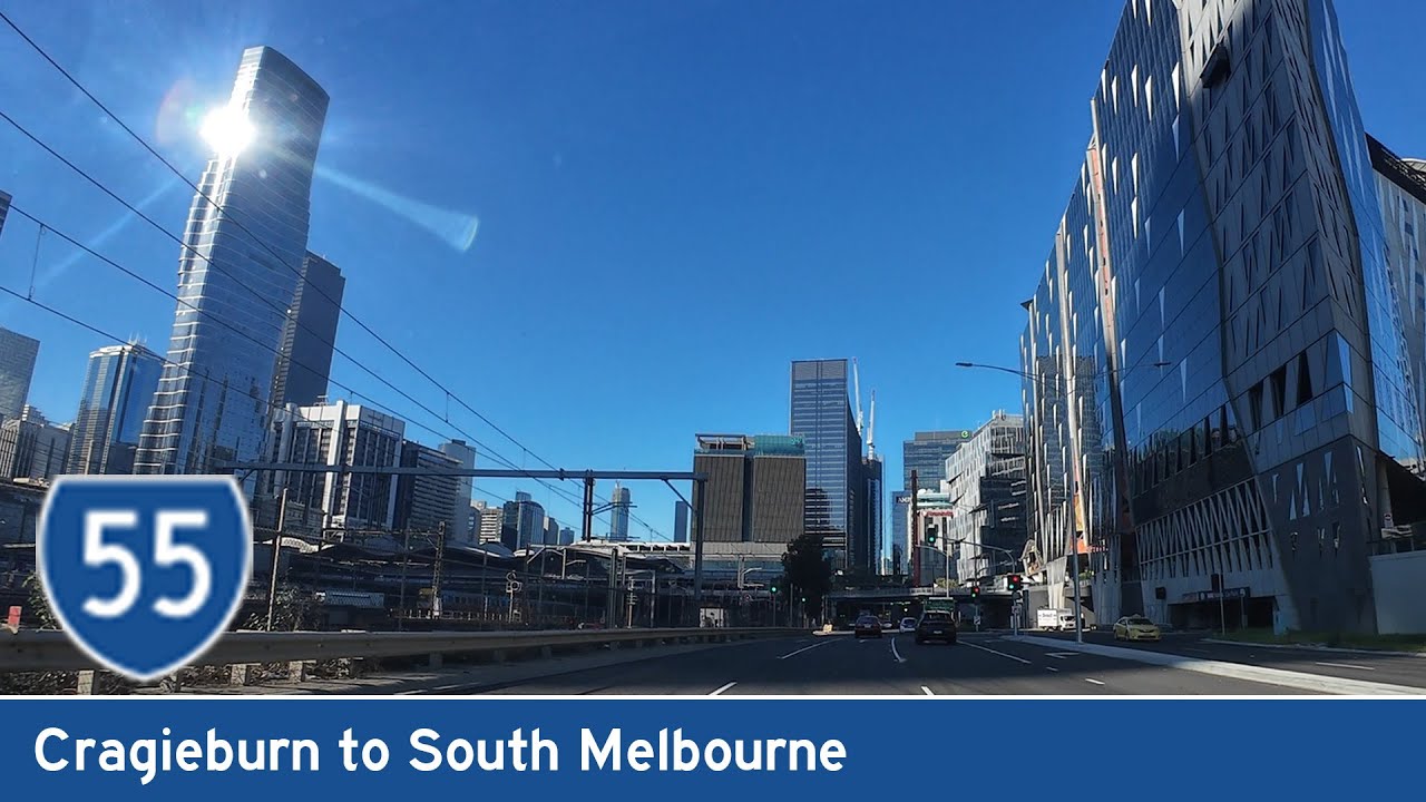 [AUS] State Route 55: CRAGIEBURN to SOUTH MELBOURNE (Real-Time Drive)