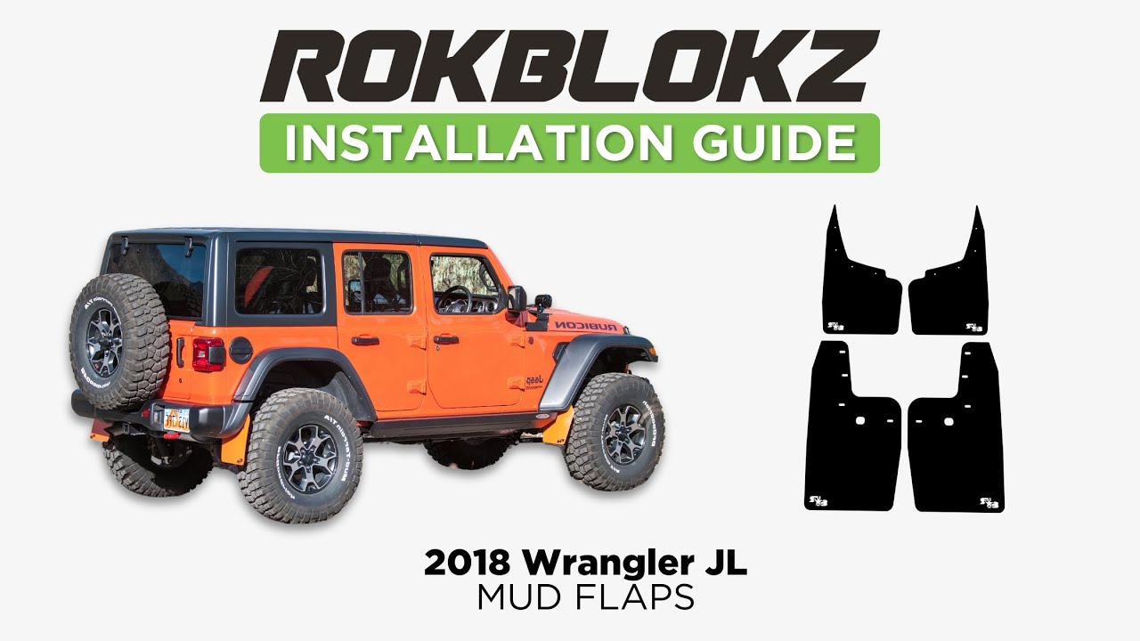 Rokblokz  Quick Detach Mudflap Install on the 2018 Jeep Wrangler JL/JLU