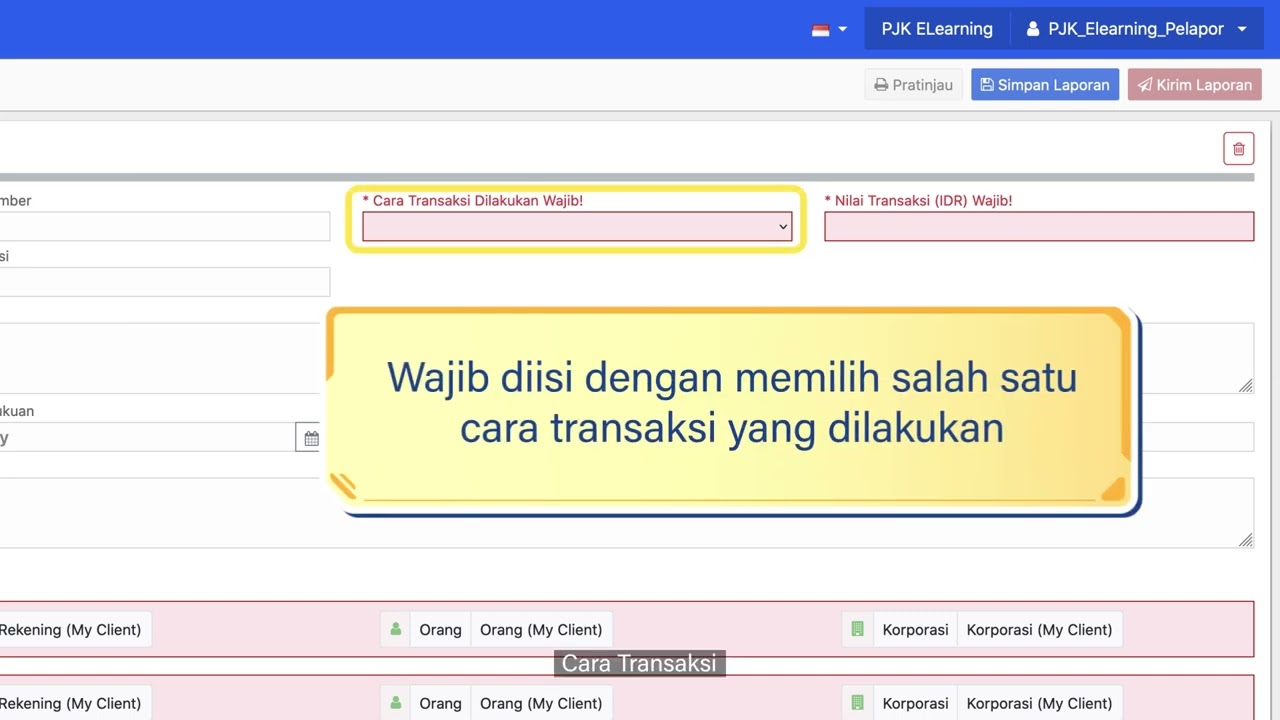 Tata Cara Penyampaian Pelaporan Transaksi Keuangan GoAML bagi Pihak Pelapor
