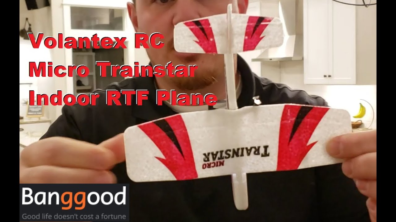 Volantex RC - Micro Trainstar - Unbox, Setup, Indoor Flight, & Mods!