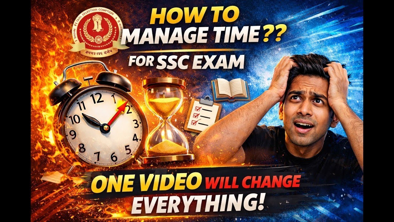How to Manage Time for SSC Exams ⏰ | One Video Will Change Your Preparation 🚀