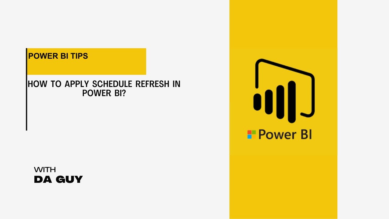 How To Apply Schedule Refresh in Power BI?