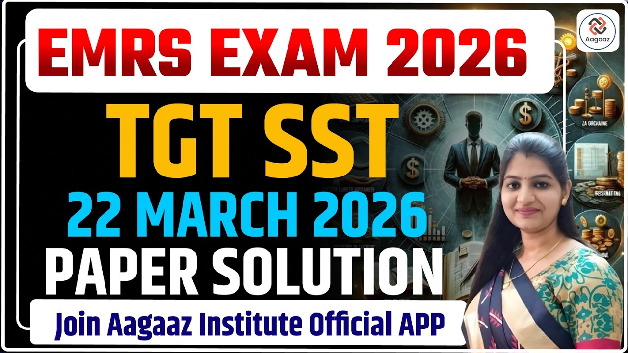 EMRS TGT SST Answer Key 2026 | Full Paper Solution + Detailed Explanation