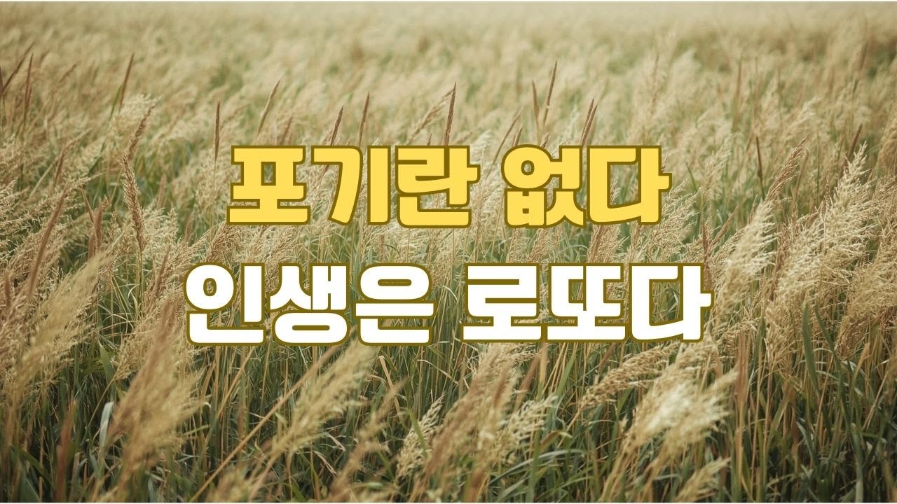 인생은 선택의 연속｜포기 없는 삶을 노래한 신나는 트로트