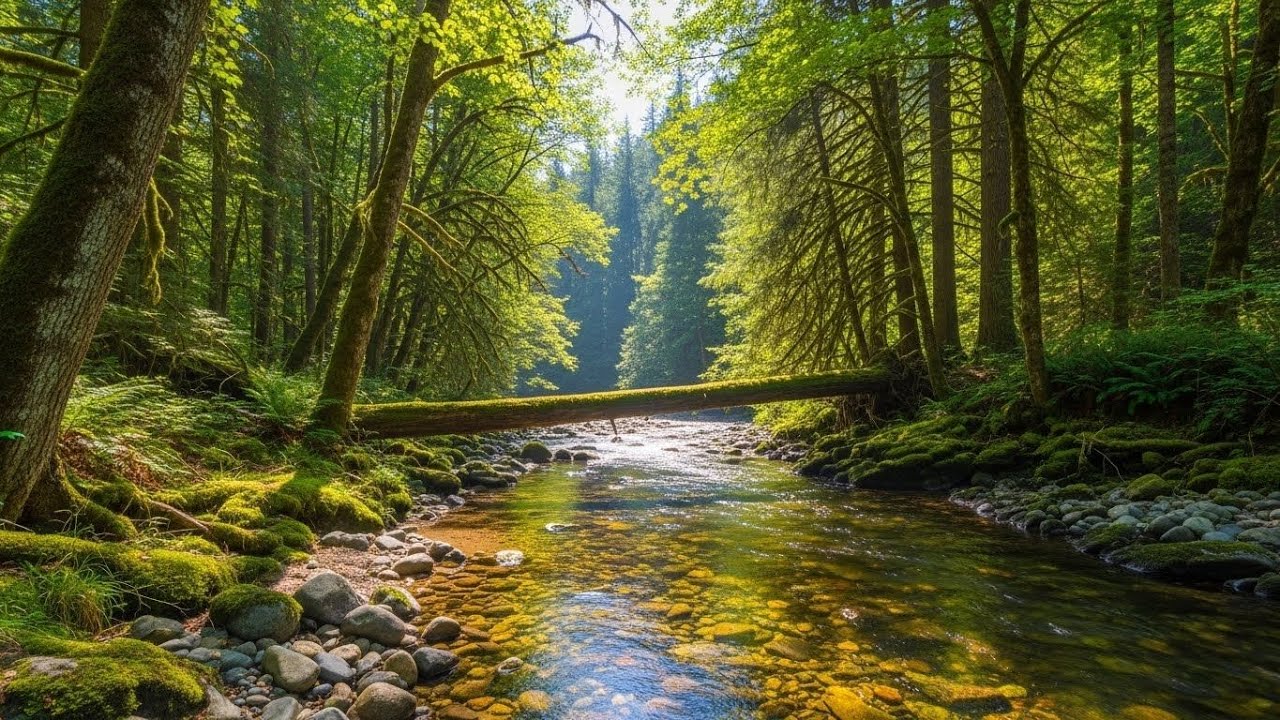 River Stream Ambience 🌊 Relaxing Water Sound for Focus, Study, and Serenity #112