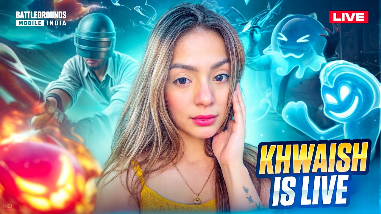 35 Chicken Dinners Streak Challenge🔥 BGMI Live with Khwaish #bgmi #girlgamer #shorts #explore