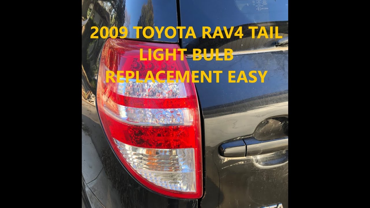 2009 Toyota RAV4 Tail Light Bulb Replacement Easy (2006-2012)