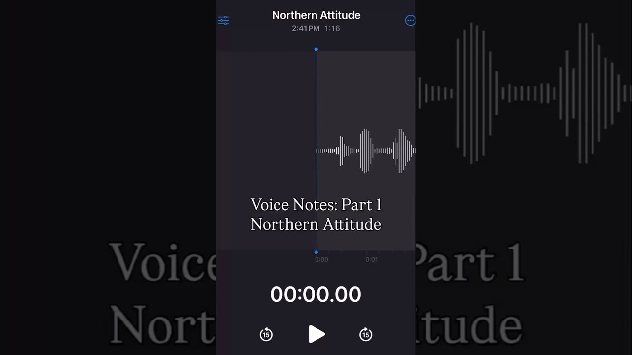 Voice Notes: Part 1 Northern Attitude - 