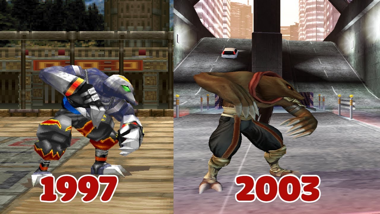 Evolution of Bloody Roar: Bakuryu The Mole qua các phiên bản (1997 - 2003)