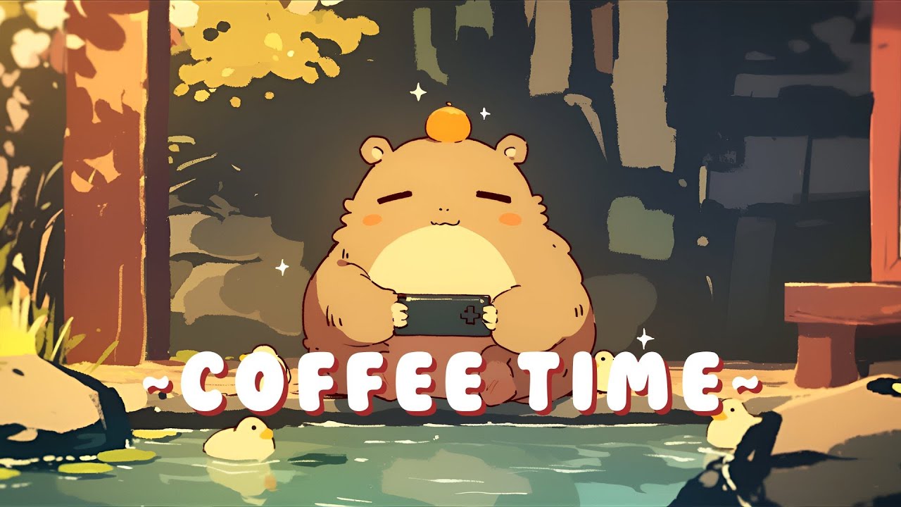 [60 Minutes] Capybara Beat Station - Study & Chill Music Mix ~ Zen Moments ~ 🎵 💫