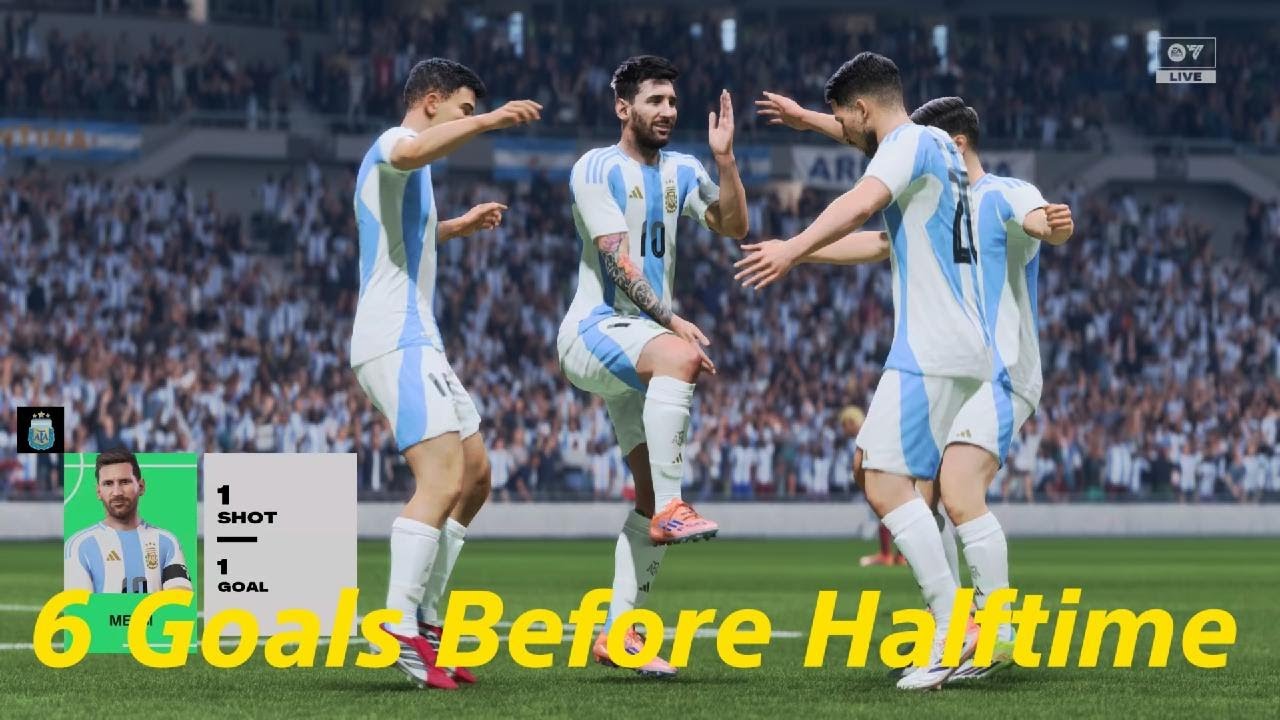 FC26 - Argentina vs Liverpool - 6 goals smashed in 1st halftime - Opponent walks off