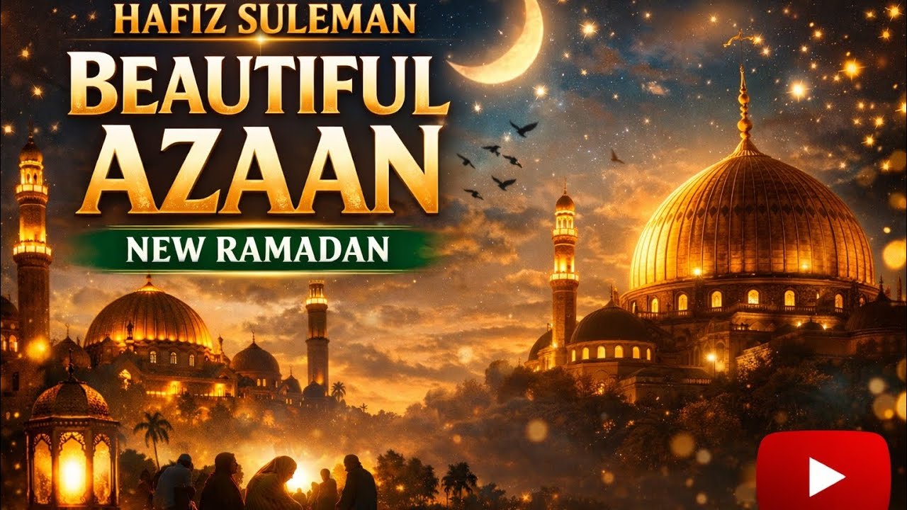 NEW RAMADAN SPECIAL AZAAN BEAUTYFUL VOICE HAFIZ SULEMAN QADRI 