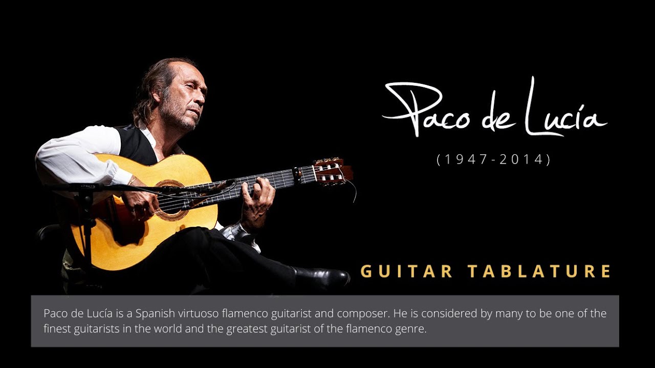 Guitar TAB - Paco de Lucía : Fuente y Caudal  | Tutorial Sheet Lesson #iMn