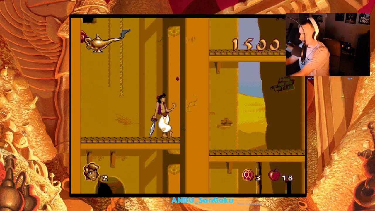 Classic Sega/SNES Aladdin playthrough's