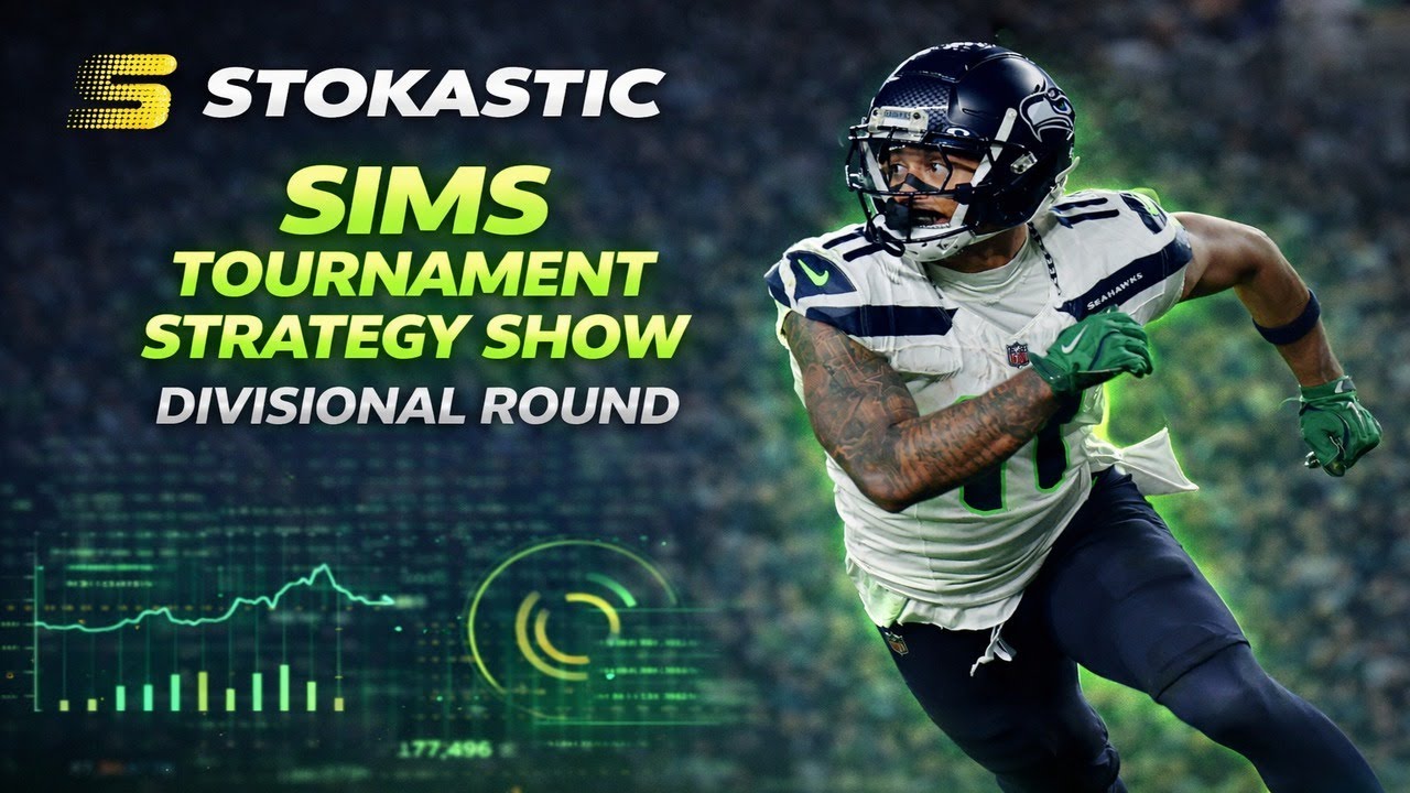 NFL DFS Sims Tournament Strategy Friday 1/16/26 | Divisional Round