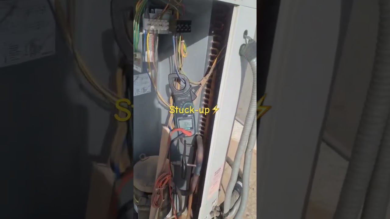 Stuck-up motor #acrepair #airconditioning #accircuits #actechnician #hvac