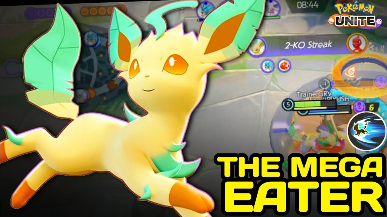 Leafeon Instant Delete even Mega Pokemons that's why the best for Rank Push 💚 Pokemon Unite - NINZA