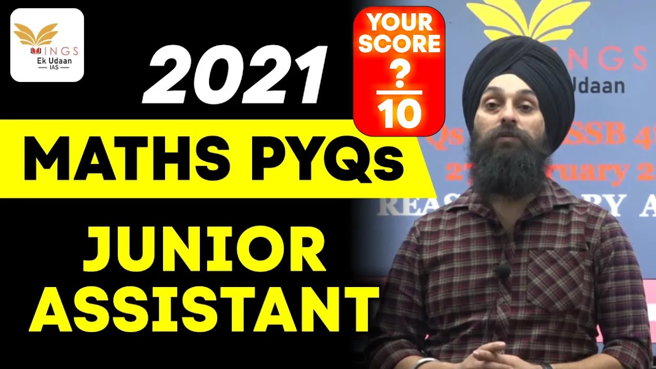 MATHS PYQs Of JKSSB 2021 II BY AJIT SIR