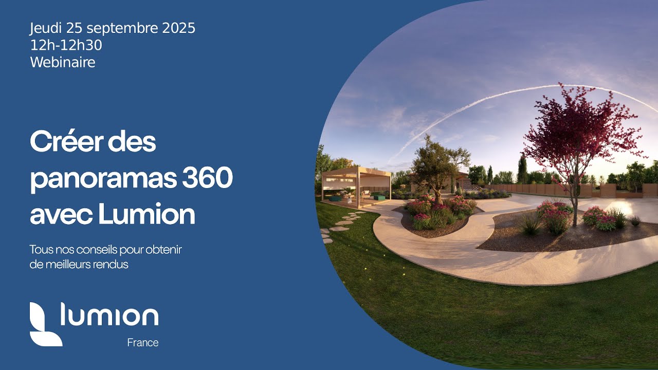 Créer des panoramas 360° avec Lumion