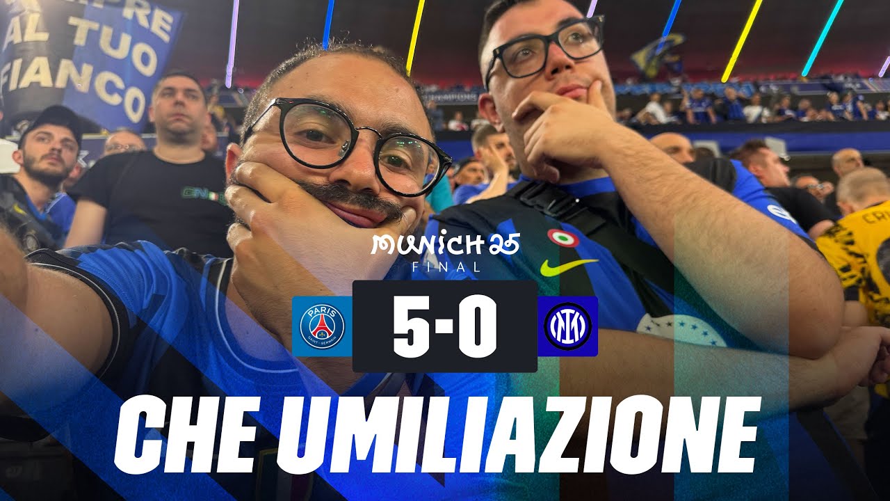 CHE UMILIAZIONE | PSG-Inter 5-0 | Finale Champions League dall'Allianz Arena #InterPerSempre