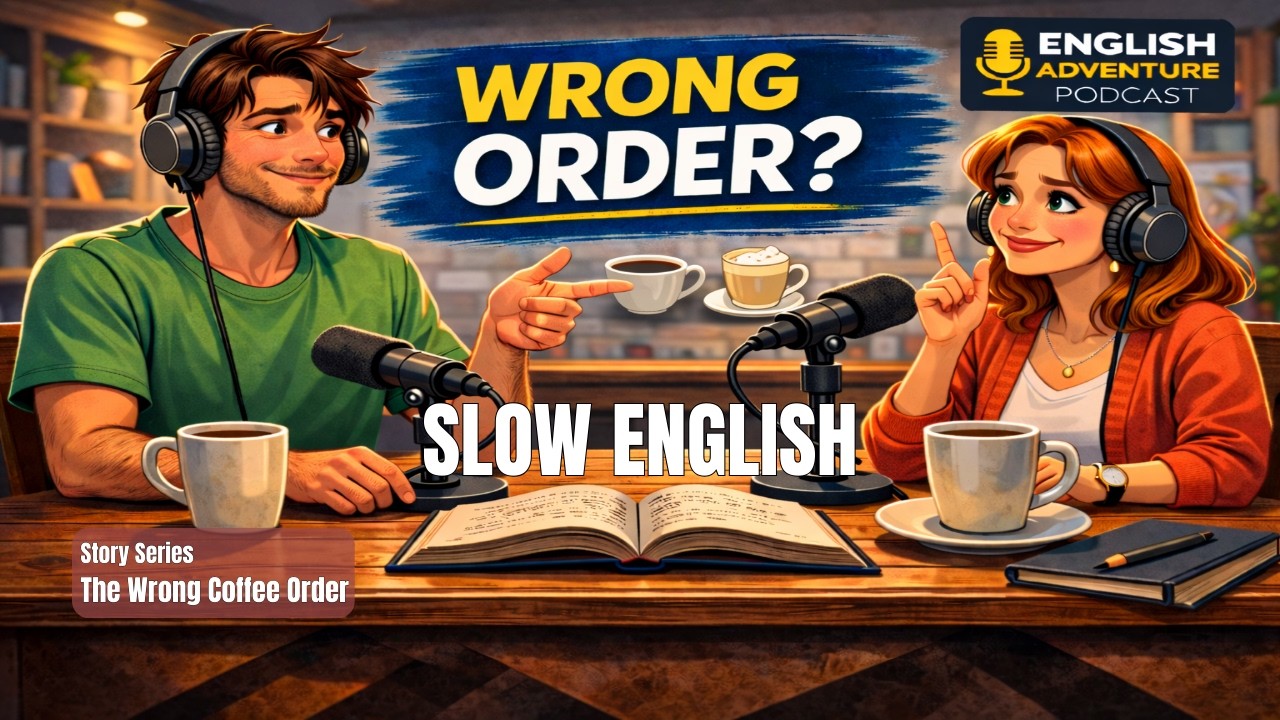 The Wrong Coffee Order - Slow English Story for Beginners