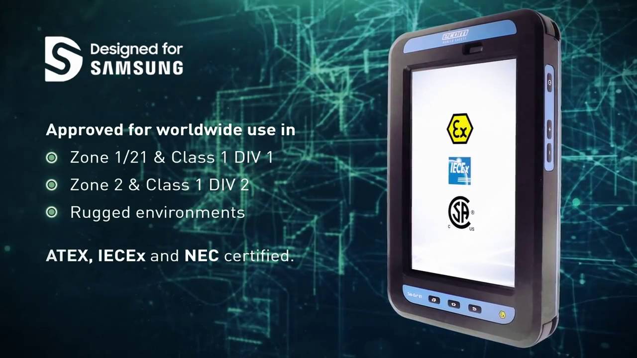 Ecom Tab-Ex 01 Series ATEX Certified Hazardous Area Tablet Computer